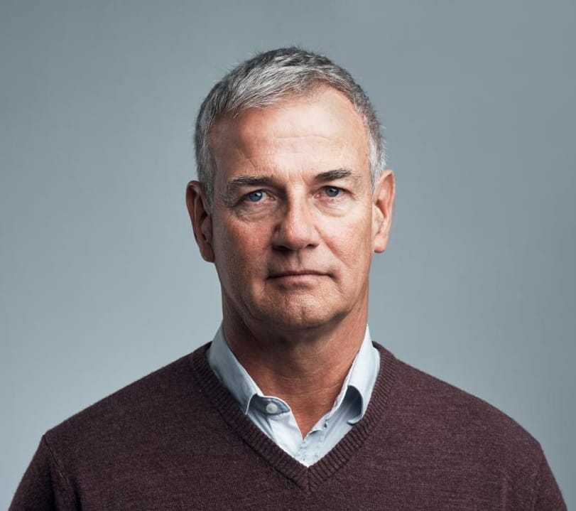 man smiling at camera